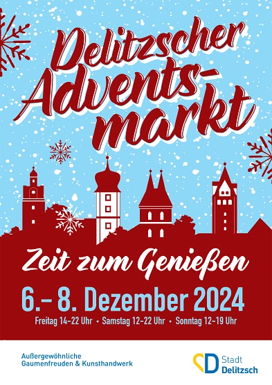 Plakat - Delitzscher Adventsmarkt 2024 © Stadt Delitzsch